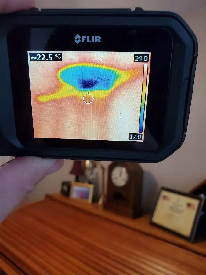 Thermal imaging inspection for water damage in Kenmore